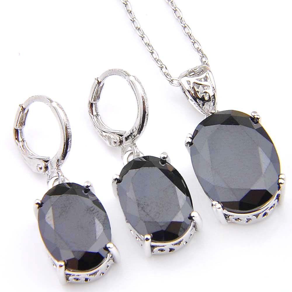 Pave Noir Onyx .925 Argent Sterling Boucle d/'oreille