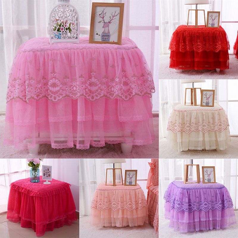satin al pembe tul tutu masa etek sofra dugun parti dogum gunu dekor icin dantel basucu masa ortusu ev tekstili suslemeleri wx9 868 tl101 28