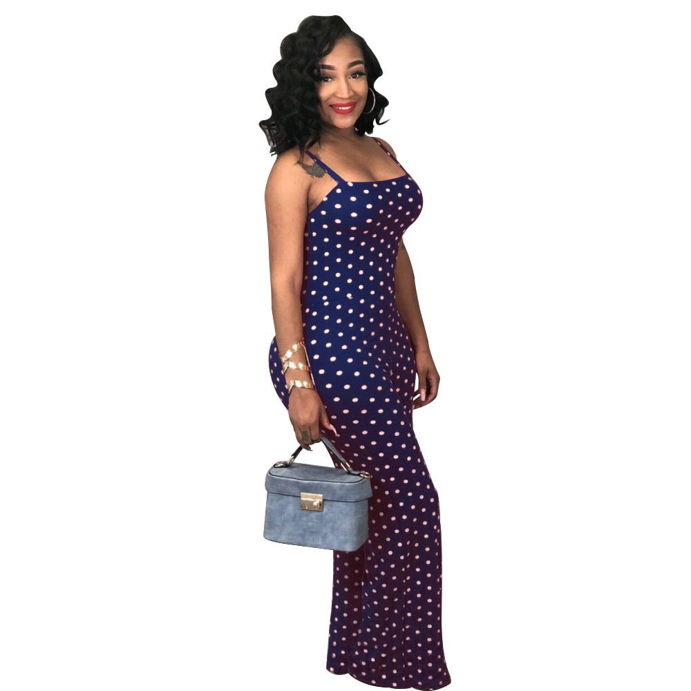 plus size polka dot jumpsuit