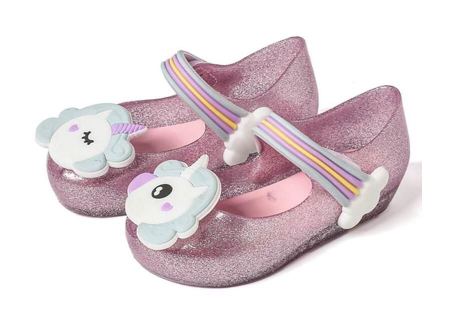rainbow unicorn sandals