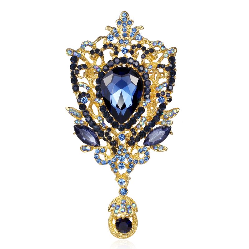 2020 4 Inch Large Big Vintage Rhinestone Pins And Broches For Women Scarf Pendant Brooch Enamel Pin Badges Jewelry Gift From Fashionest, $2.82 | DHgate.Com