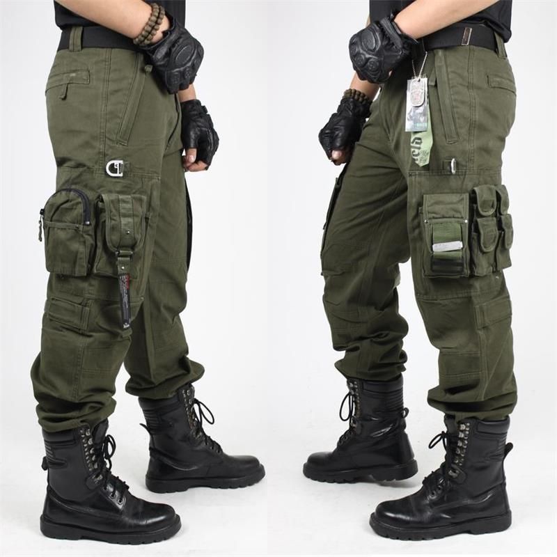 MENS TACTICAL PANTS Overalls Men Millitary Clothing CARGO PANTS ...