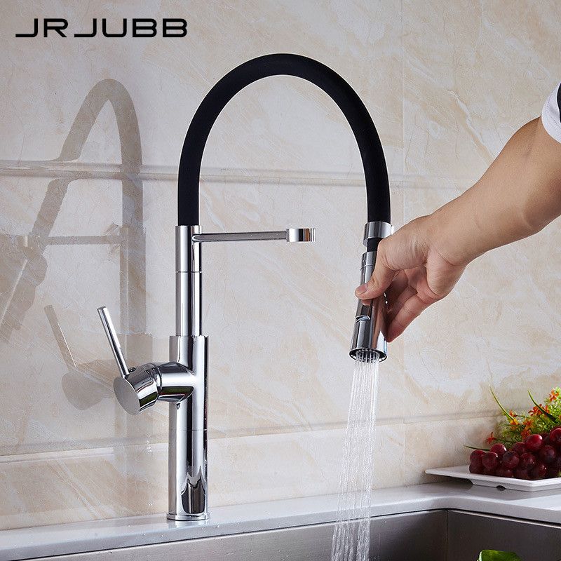 2019 Pull Down Kitchen Sink Faucet Chrome Brass Flexible Kitchen