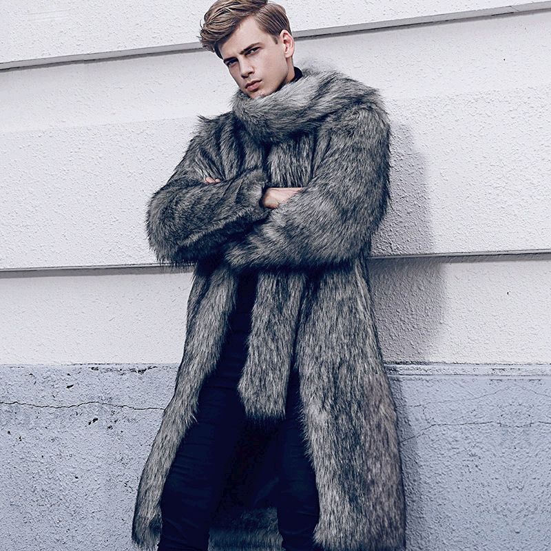 fur coat suit
