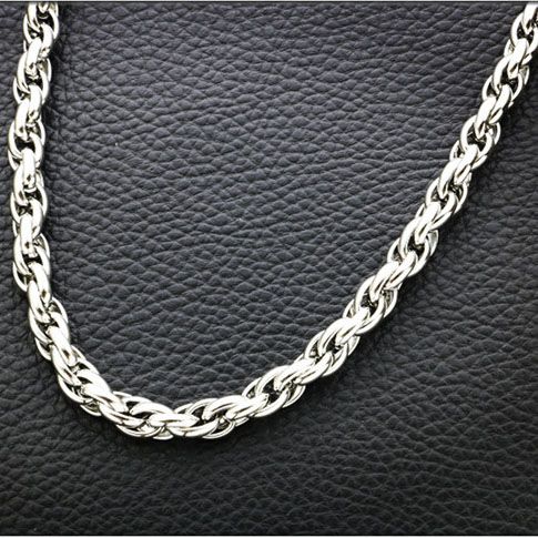 9mm Silver Chain For Men Hot Sale Twist 