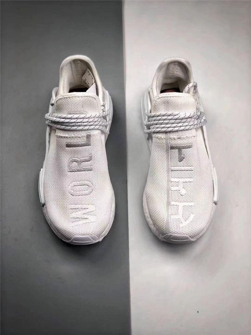 human race blank canvas on feet