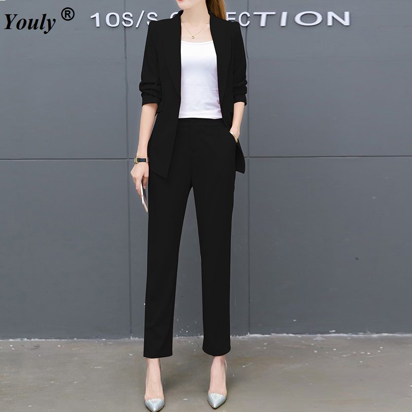 2020 Pant Suits Women Casual Office 