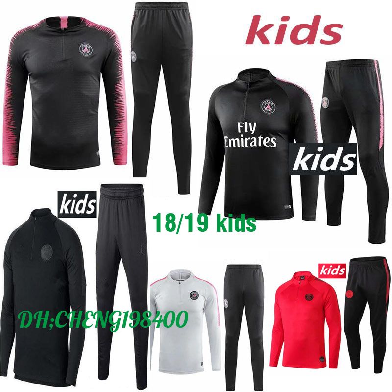 children's football training tracksuits