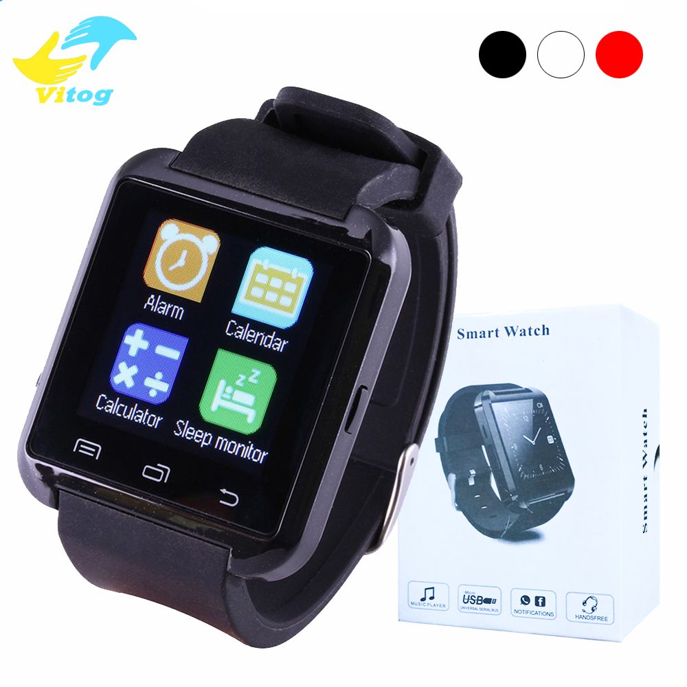smart watch u8 black