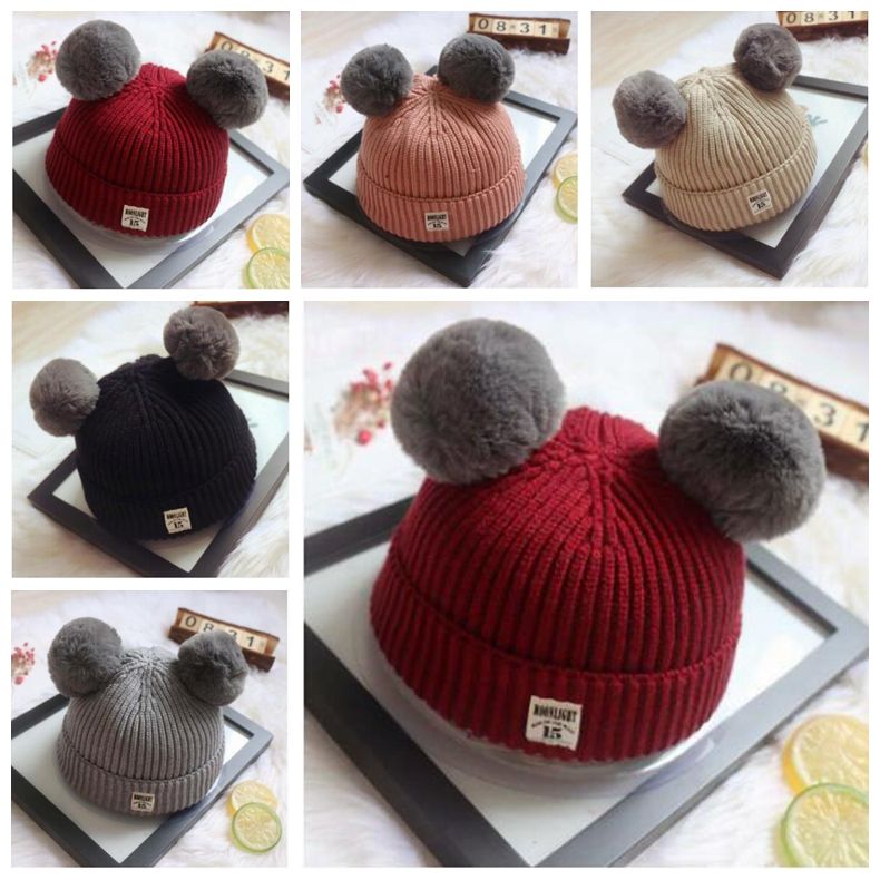 Acquistare Nuovo Simpatico Berretto Invernale Con Pippatura Cappello Di  Pelliccia Di Coniglio Pigro Baby Carino Due Palla Di Pelo Di Coniglio  Ragazzi Regalo Cappello Uncinetto Cappelli Maglieria Economico | Consegna  Veloce E