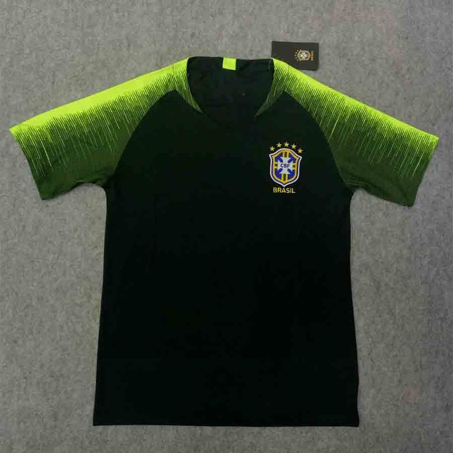 brazil soccer training jersey
