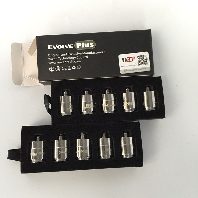 Authentic Yocan Evolve Plus Cerum Wax Herbal Coil Dual Quartz Coils QDC Ceramic Donut Core Heads