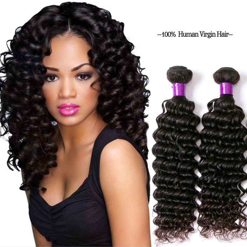 Z F 100 Human Hair Deep Wave Hair Bulks For Black Women Natural Look Tangle Free No Shedding Bulk Hair Products Hair In Bulk From Zhifan Wig 32 79