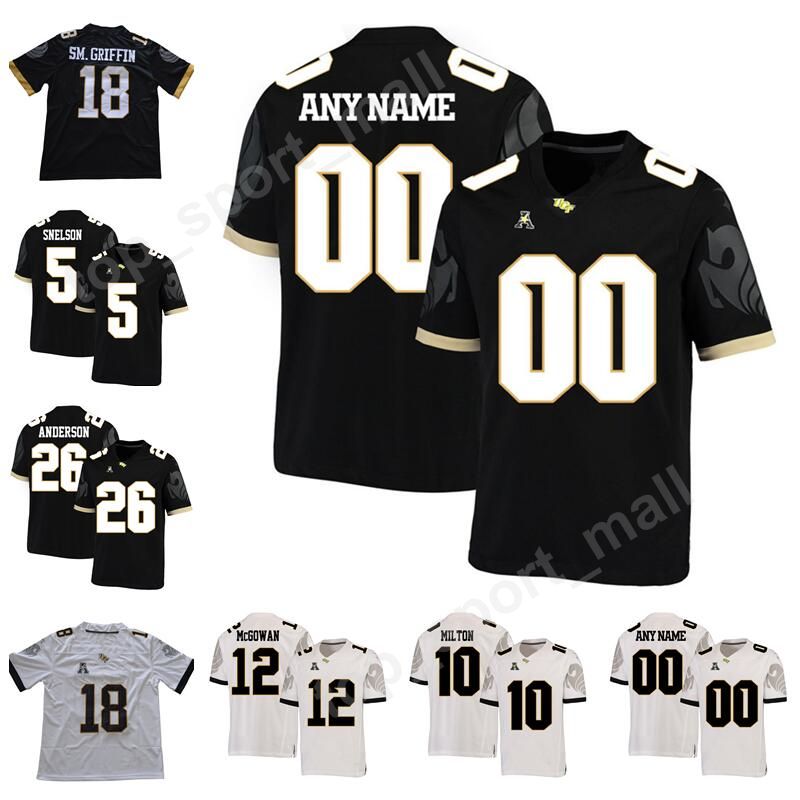 22 Ucf Knights 5 Dredrick Snelson Jersey College 12 Taj Mcgowan 26 Otis Anderson 13 Gabriel Davis Football Black White Home Away Uniform From Top Sport Mall 16 72 Dhgate Com