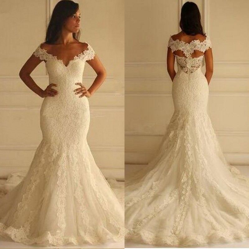 colored mermaid wedding dresses