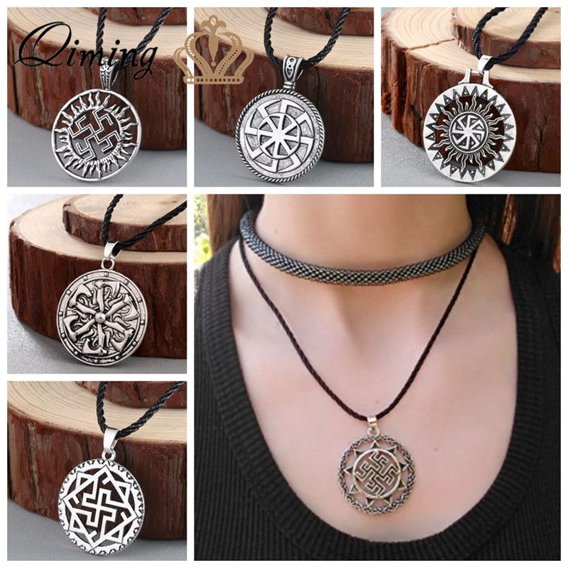 Amulet Pendant Mens Fashion Classic Necklace Scandinavian Viking Jewelry Birthday Festival Gift 
