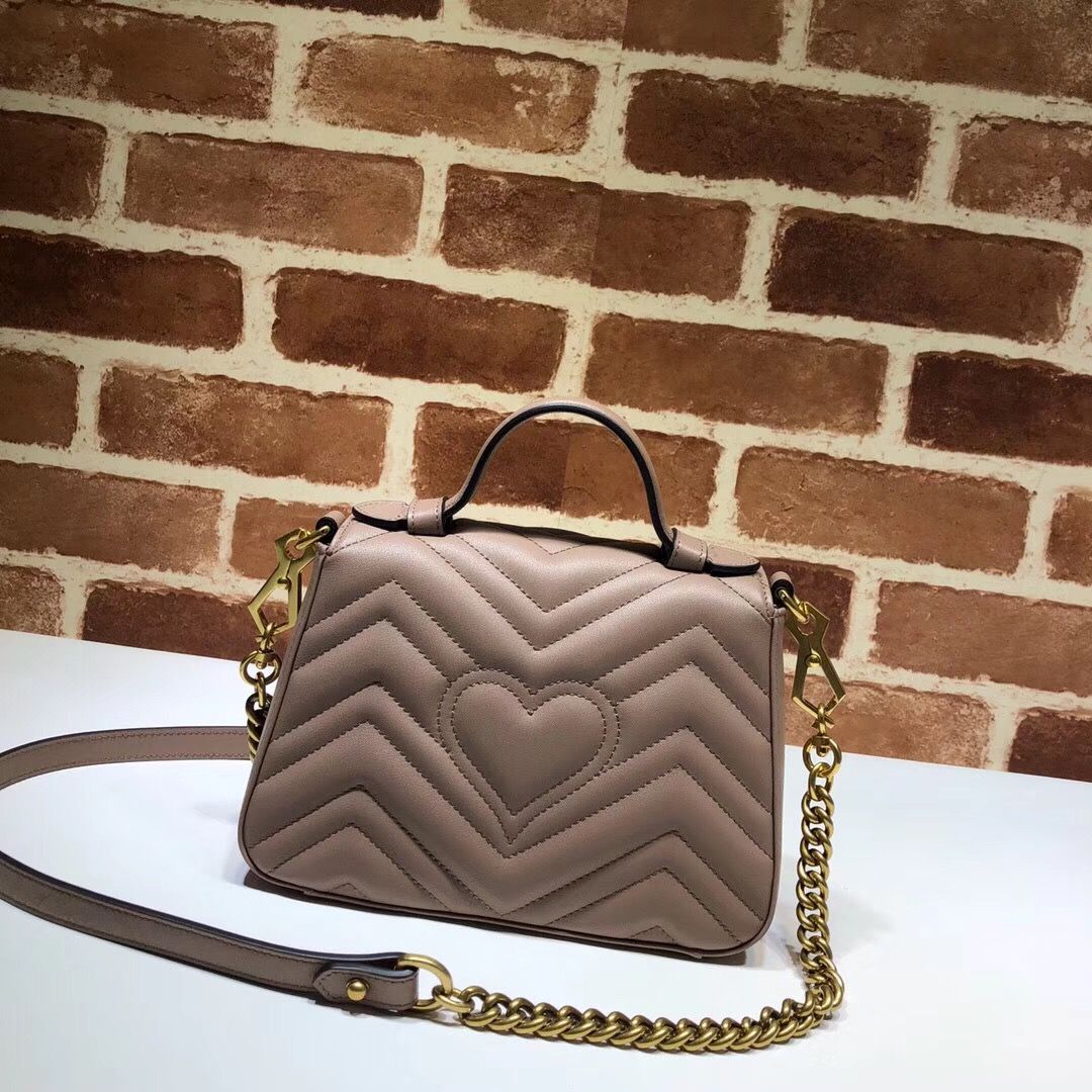 gucci marmont large top handle bolsa