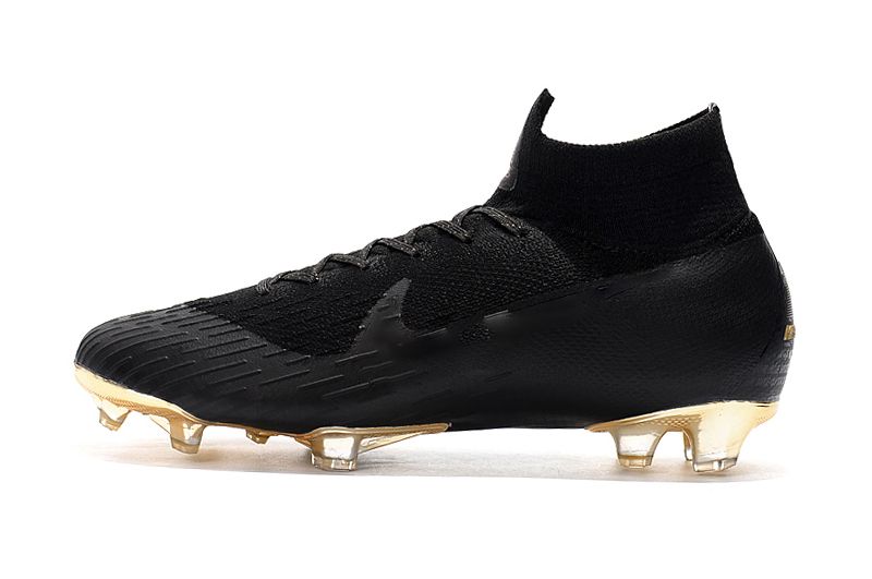black and gold soccer cleats