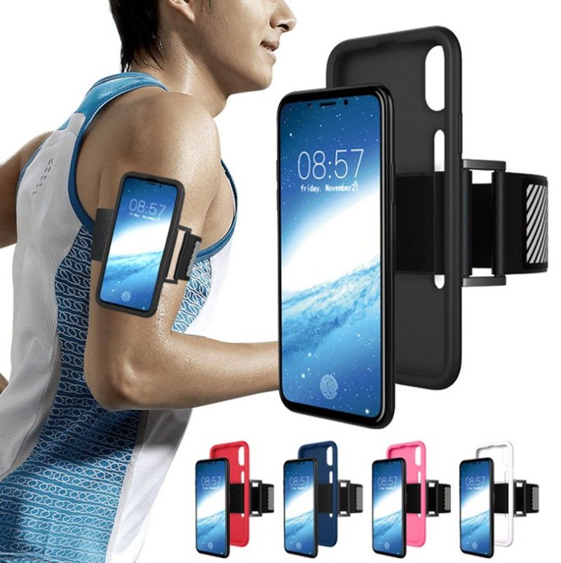 Correr brazalete deportivo con iPhone X Brazalete con sujetador con llave para practicar senderismo