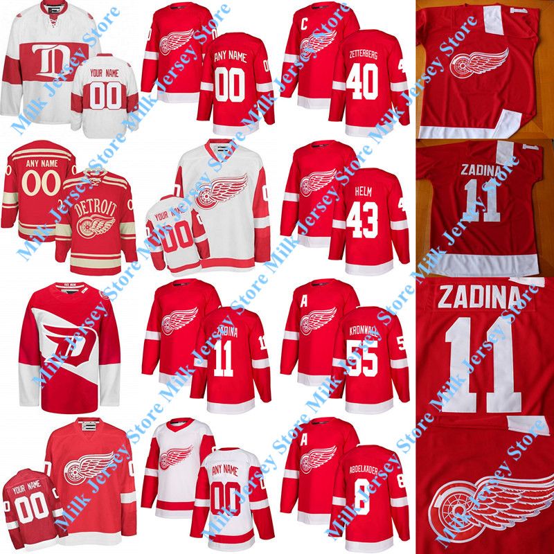 green red wings jersey