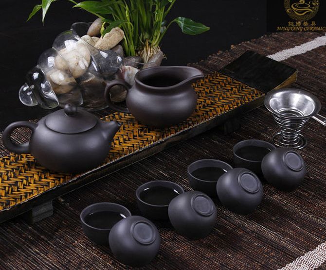 Céramique Tea Set incluent 1 pot 1 tasse Kung Fu teaset 