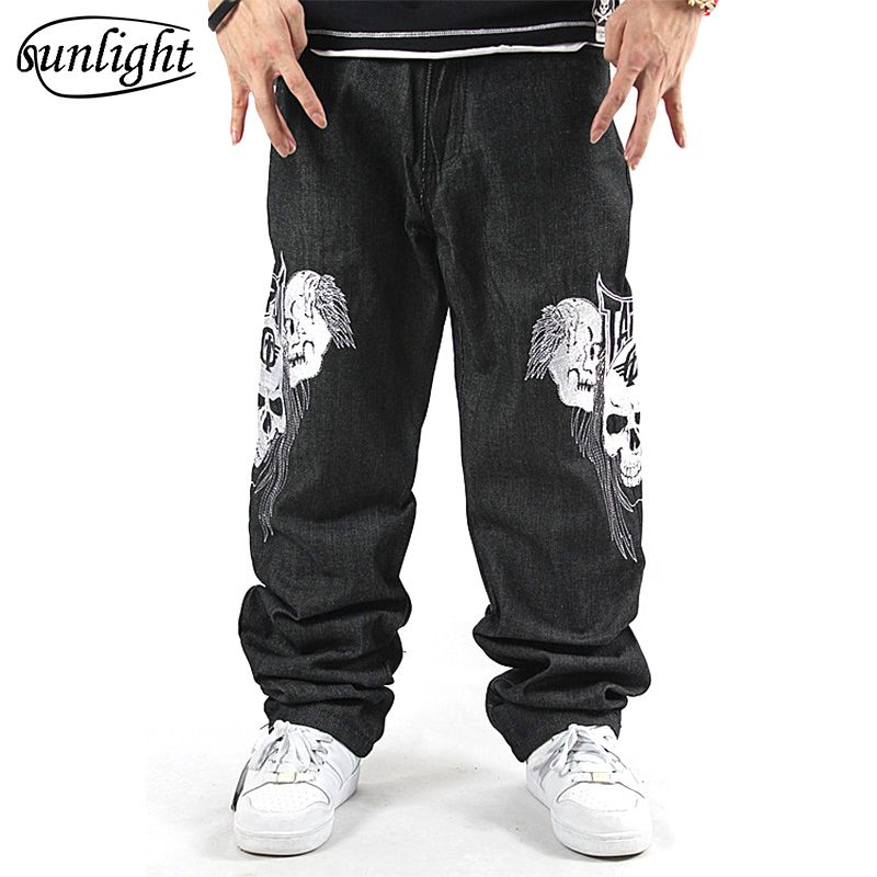 black baggy jeans mens