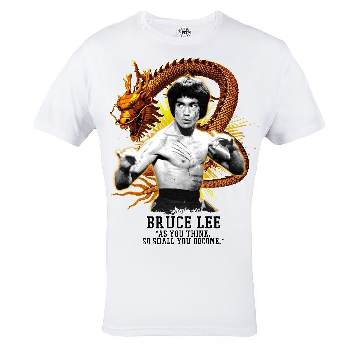Bruce Lee T-Shirt Hommes Arts Martiaux Mma Entraînement Haut Cool Kung-Fu 