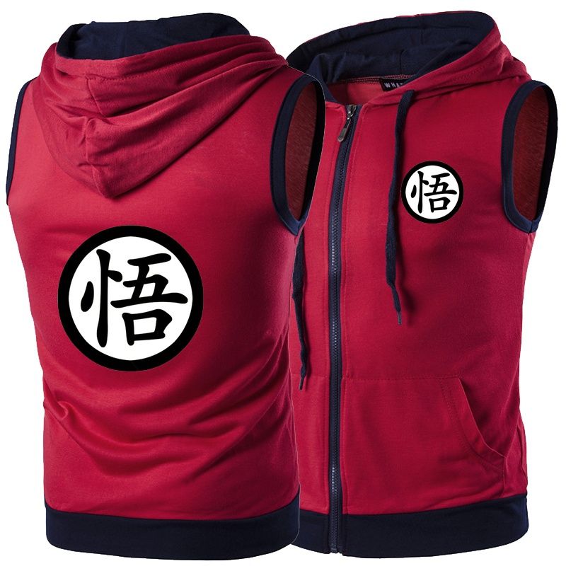 Dragon Ball Z Sun Goku Cosplay Mens Casual Fashion Hooded