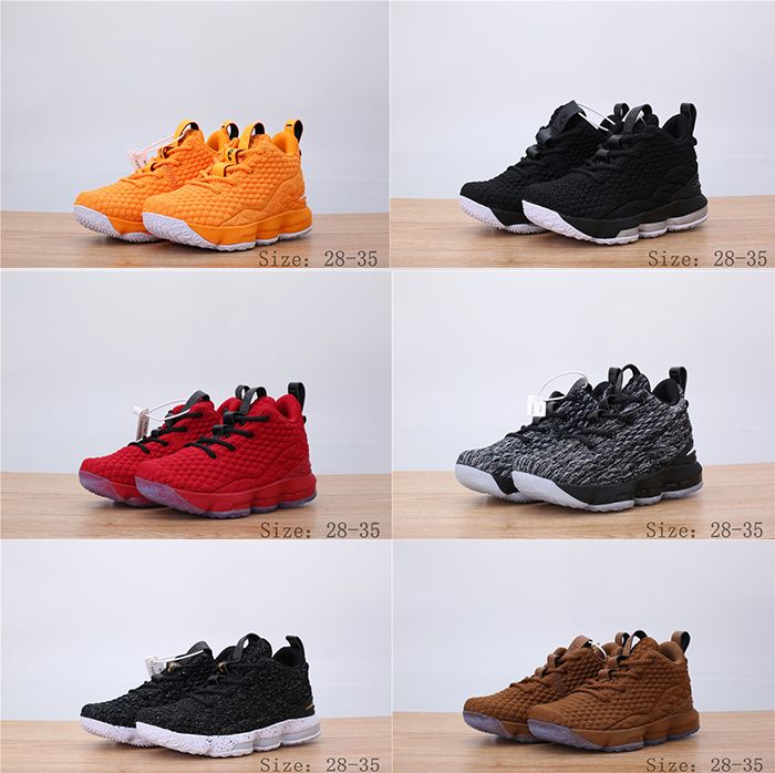 lebron 15 orange box for sale