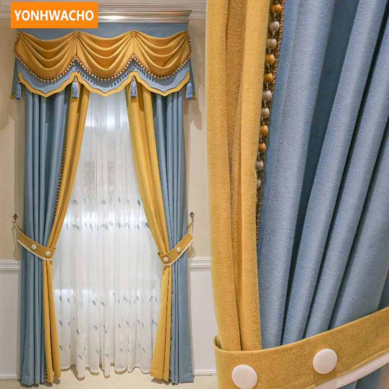 2019 Custom Curtains Modern Minimalist Living Room European