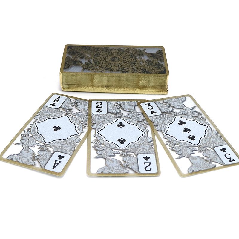 Transparent Waterproof PVC Poker Playing Cards Plastic Crystal Wareable Gift SL 