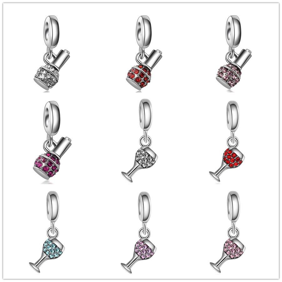 pandora charms wine glass