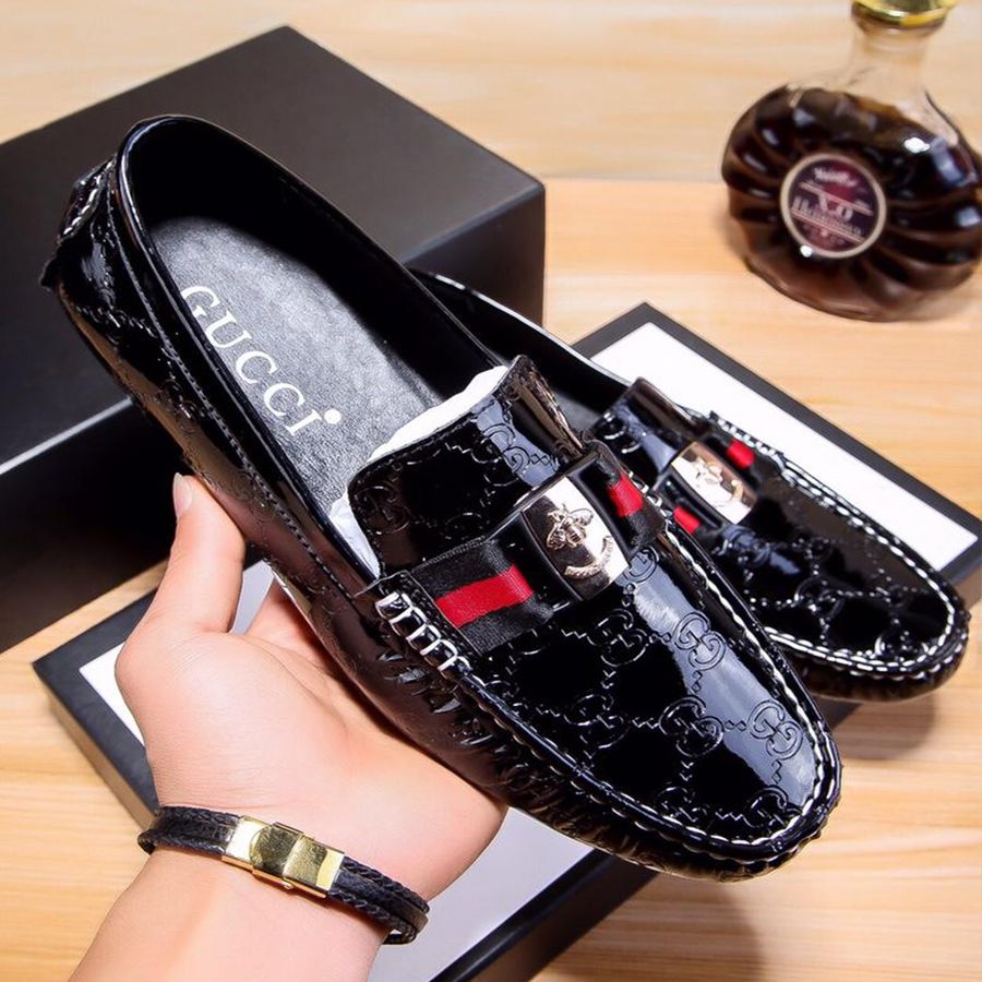 Mens Casual Flats Pu Leather Fashion Loafers For Men Comfortable