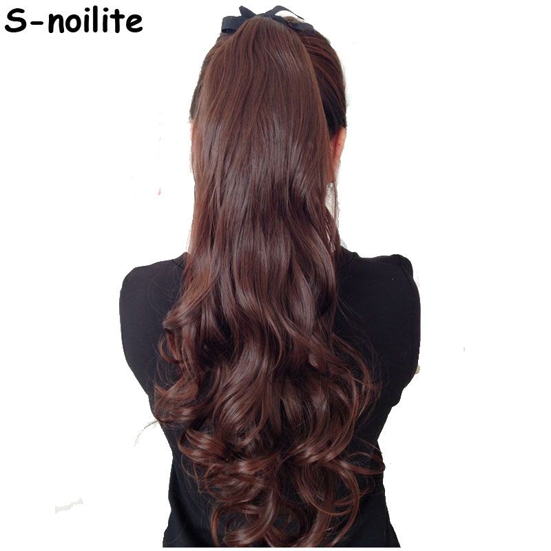 S Noilite Long Curly Tie Up Ponytail Synthetic Clip In Hair