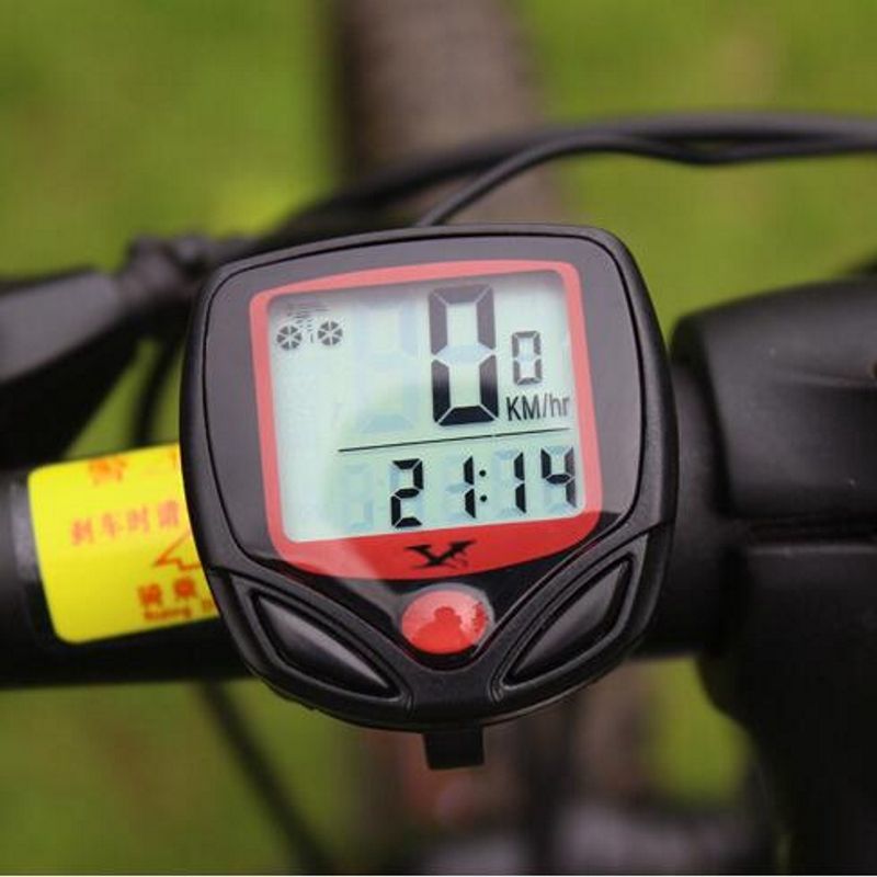 Digital Bicycle Bike LCD Cycling Computer Odometer Speedometer Stopwatch New