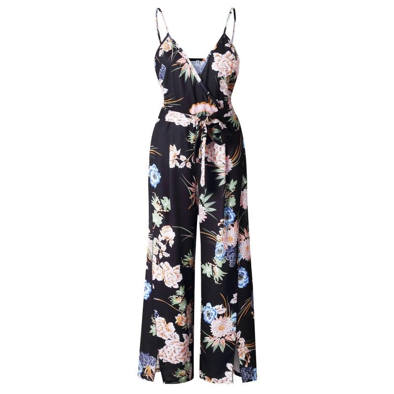 floral romper long pants