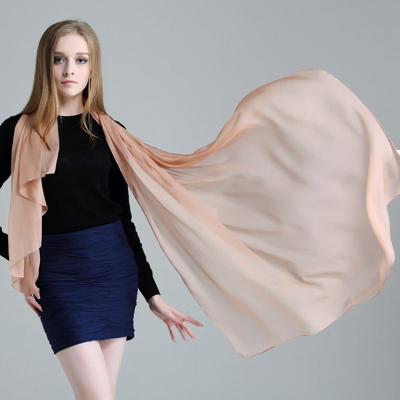 thin silk scarf