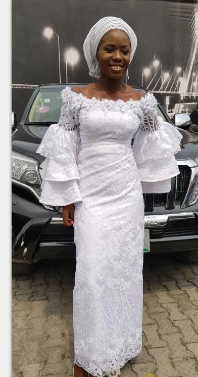 White Nigerian Lace Styles 2019 Dresses 