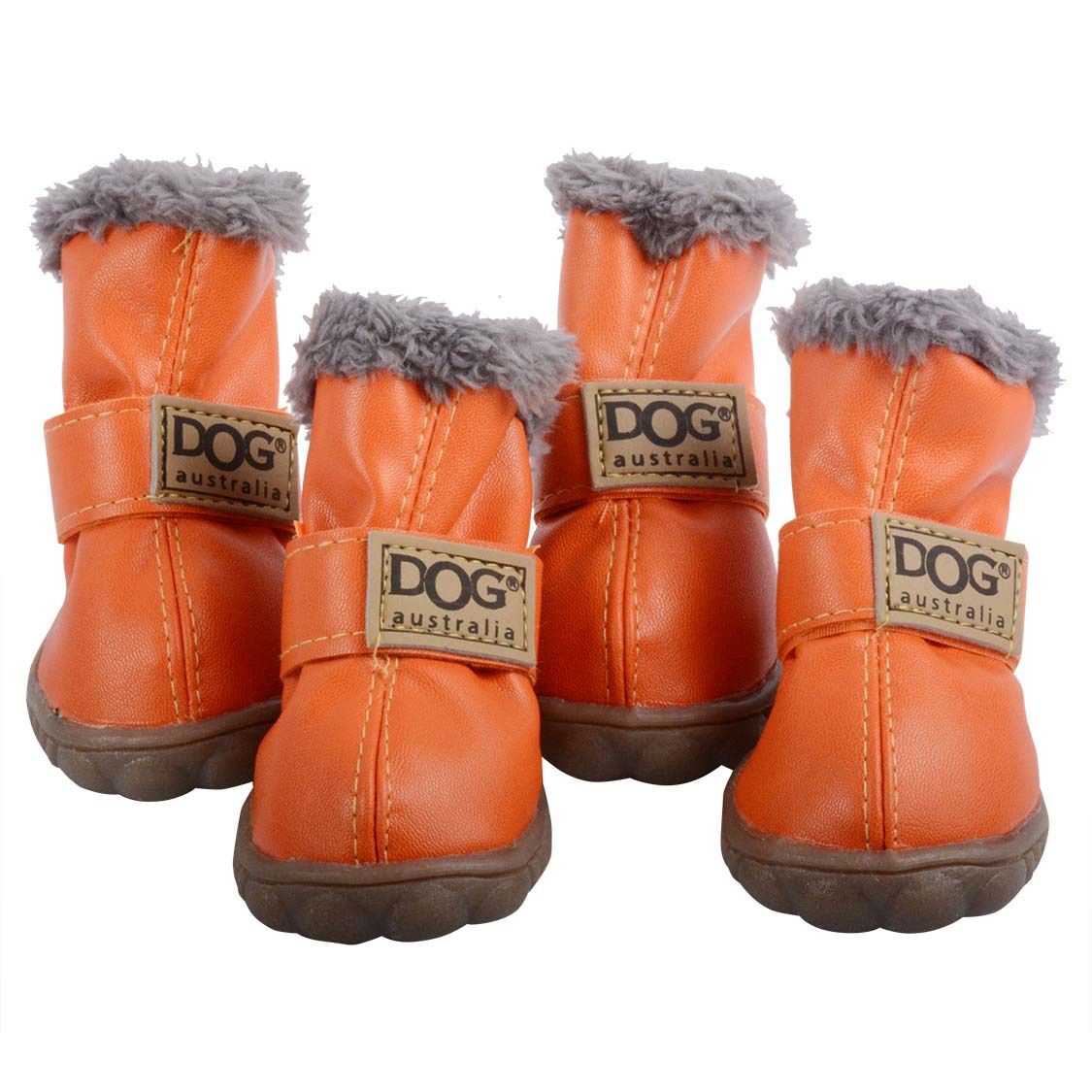 2021 Fashion Dogs Winter Snow Boots Leather Dog Shoes For Chihuahua