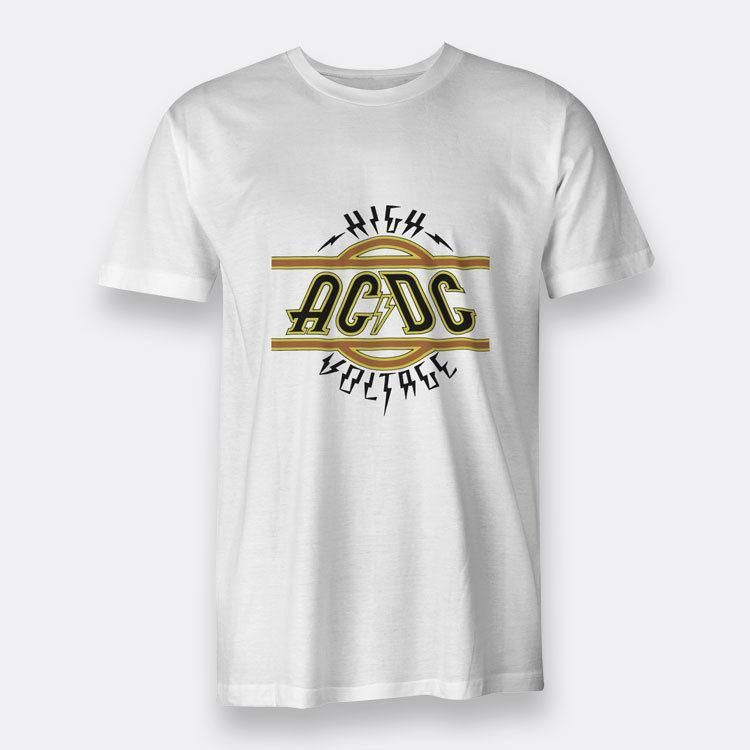 ACDC AC-DC Rock Band CLASSIC LOGO Licensed Adult Long Sleeve T-Shirt S-3XL