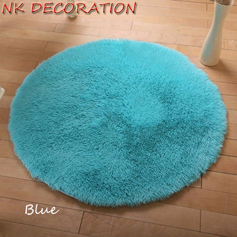 Decoration Approx 100cm Blue Rug Plush Shaggy Soft Round Carpet Floor Rug Mat For Bedroom Parlor Living Room Home Supplies Flooring Over Carpet Shaw Carpet Colors From Yujinnice 14 77 Dhgate Com