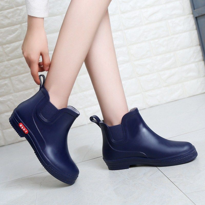 women's ankle rubber rain boots