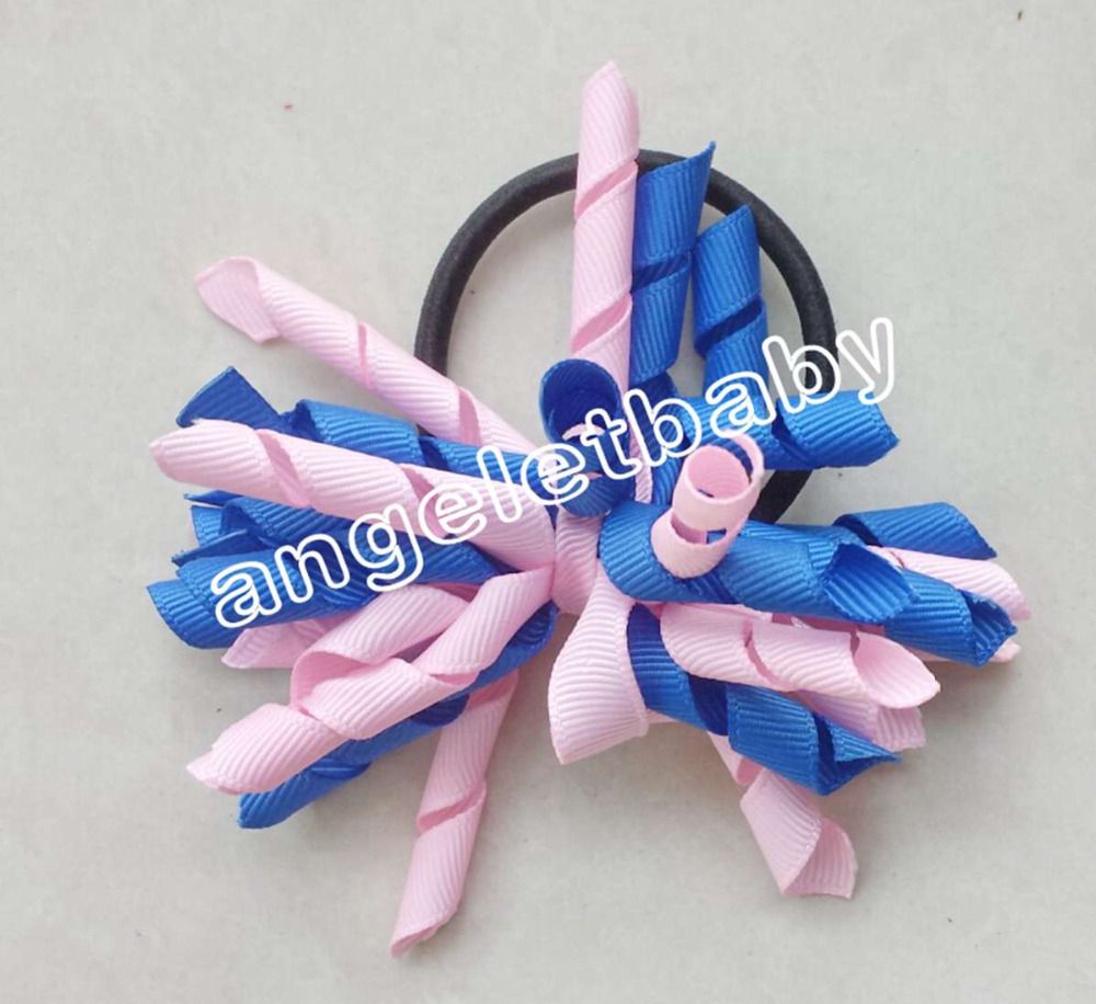 3 5 Korker Ponytail Hair Ties Holders Streamer Corker Bows Clip