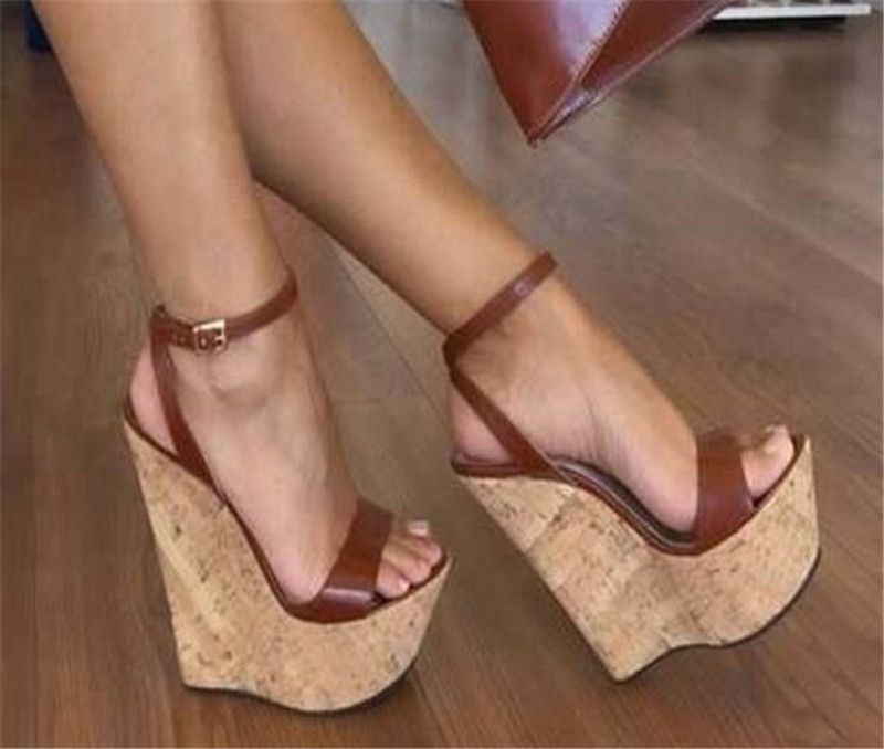 high wedge sandal platform