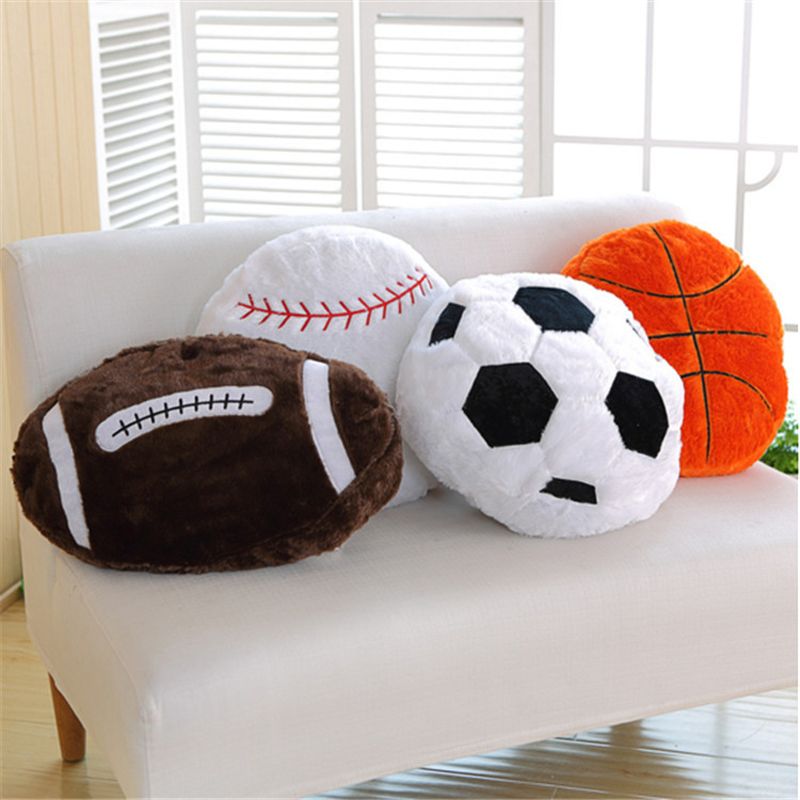 plush soccer ball pillow