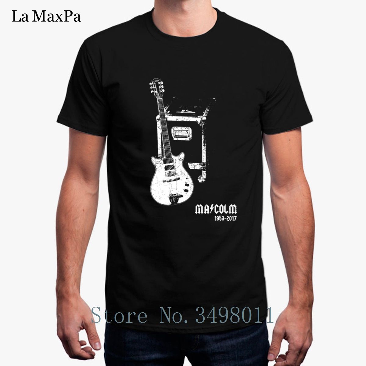 Print Malcolm Young Rare Guitar Tribute 