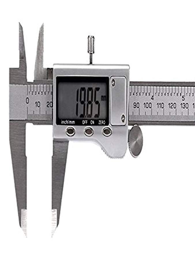 Grandey 150 mm 6 inch LCD digital Electronic digital caliper plastic Vernier Caliper digital measurement gauge tool electronic caliper White Grandey 150 mm 6 inch LCD digital Electronic digital caliper plastic Vernier Caliper digital measurement gauge tool electronic caliper White