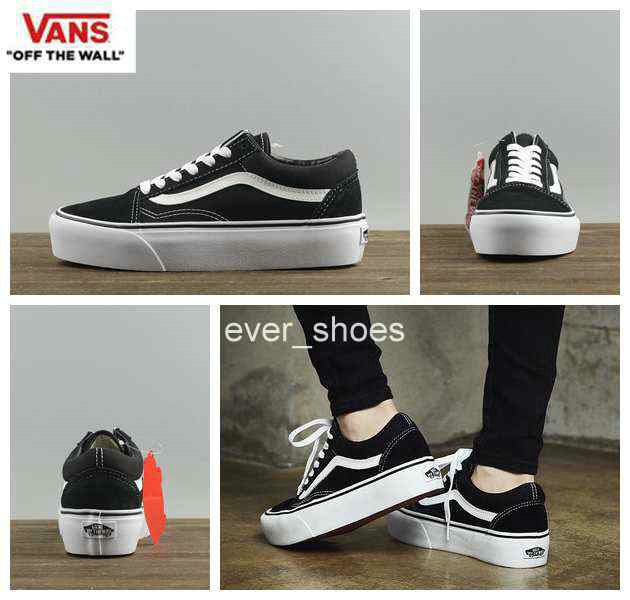 vans men's platform shoes