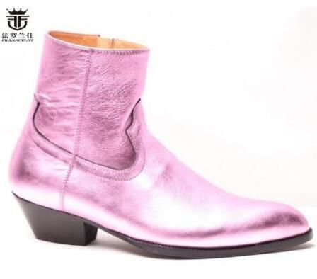 pink chelsea boots mens