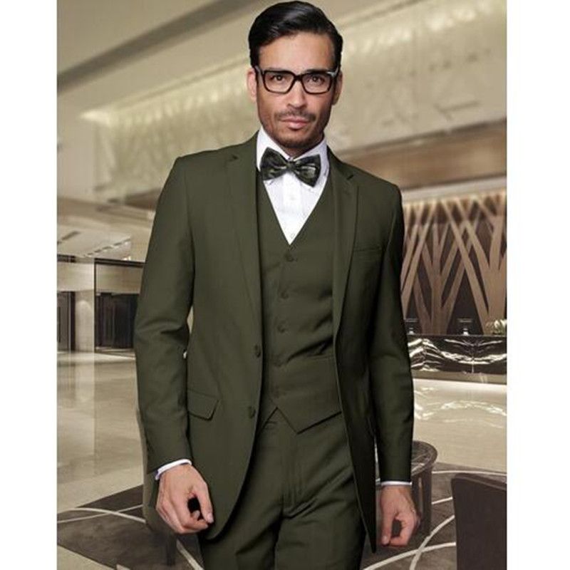 Acquistare Smoking Dello Sposo Verde Militare Belli Groomsmen Adatti Abiti  Da Uomo Prom Cothing Abiti Da Lavoro Best Wedding Suit Jacket + Pants +  Vest Economico | Consegna Veloce E Qualità | It.Dhgate